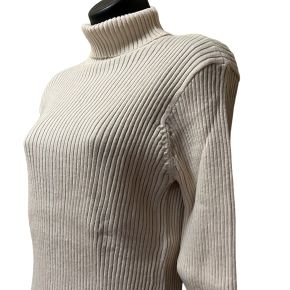 Vintage 70s Montgomery Ward Ribbed Turtleneck Sweater MCM - Picture 1 of 6